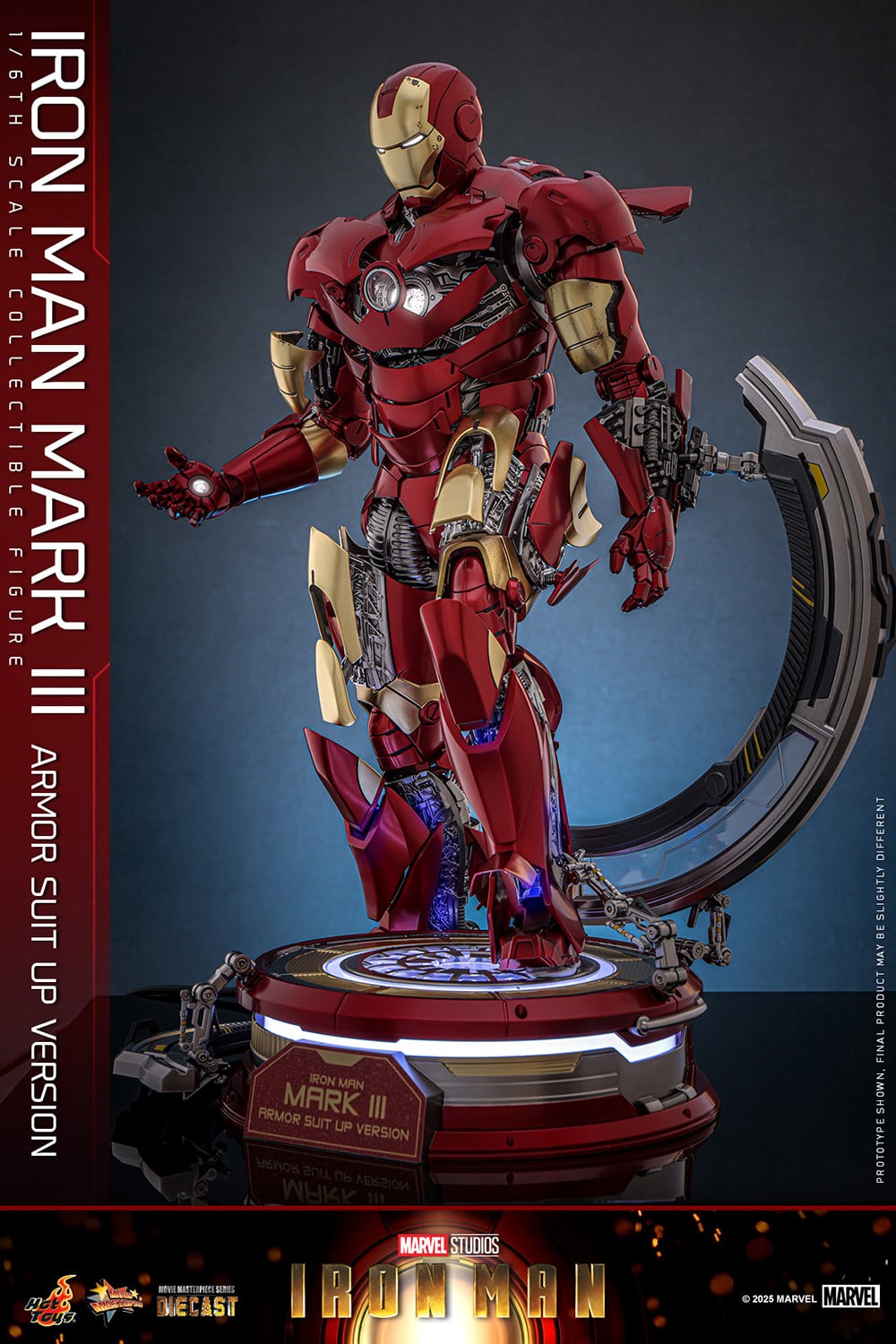 Iron Man Mark III Armor Suit Up Version Sixth Scale Figure Marvel Limited Collectible
