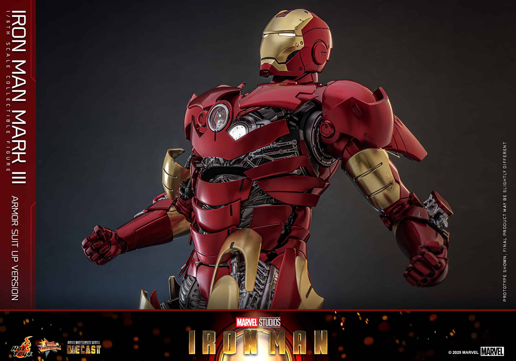 Iron Man Mark III Armor Suit Up Version Sixth Scale Figure Marvel Limited Collectible