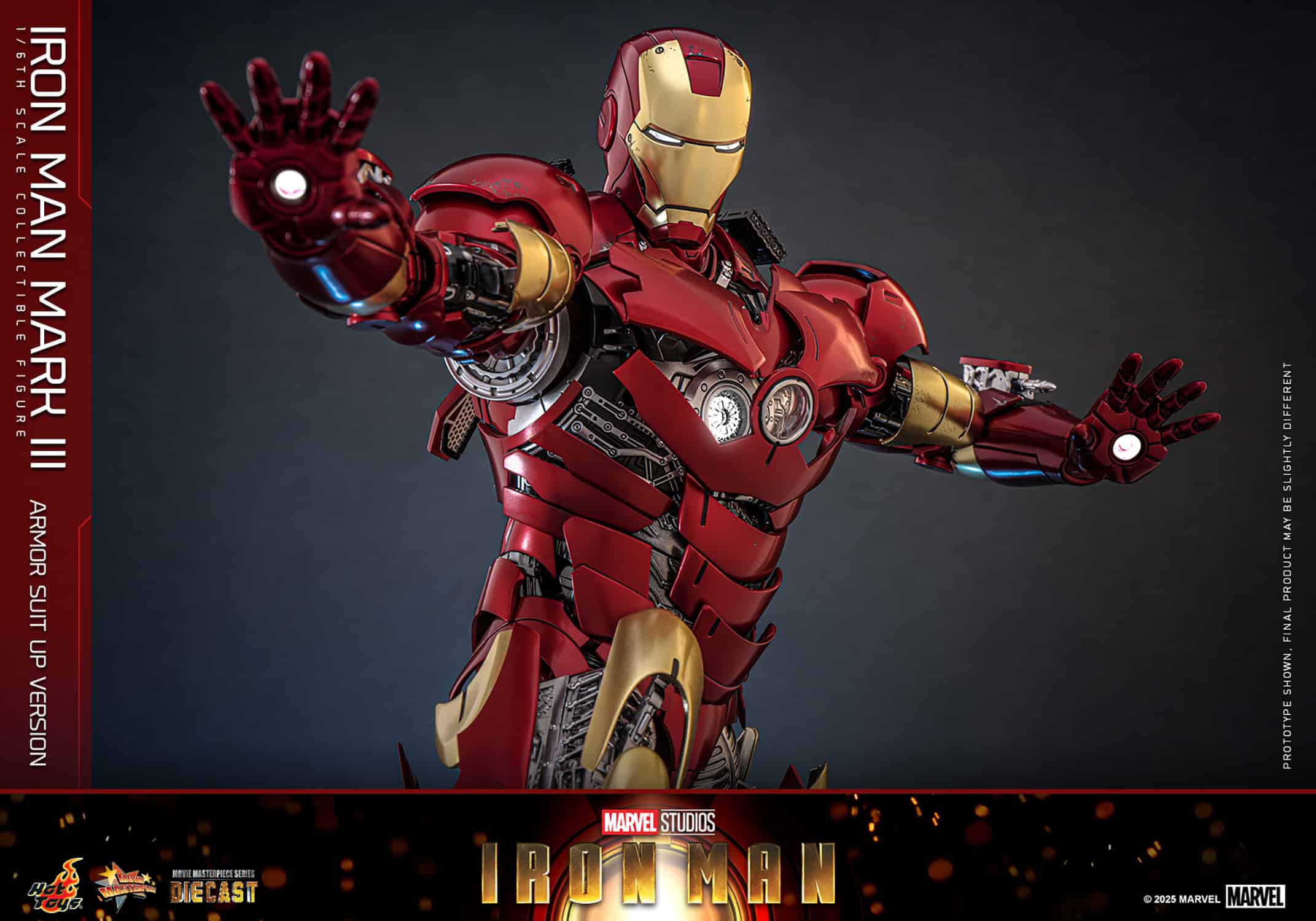 Iron Man Mark III Armor Suit Up Version Sixth Scale Figure Marvel Limited Collectible
