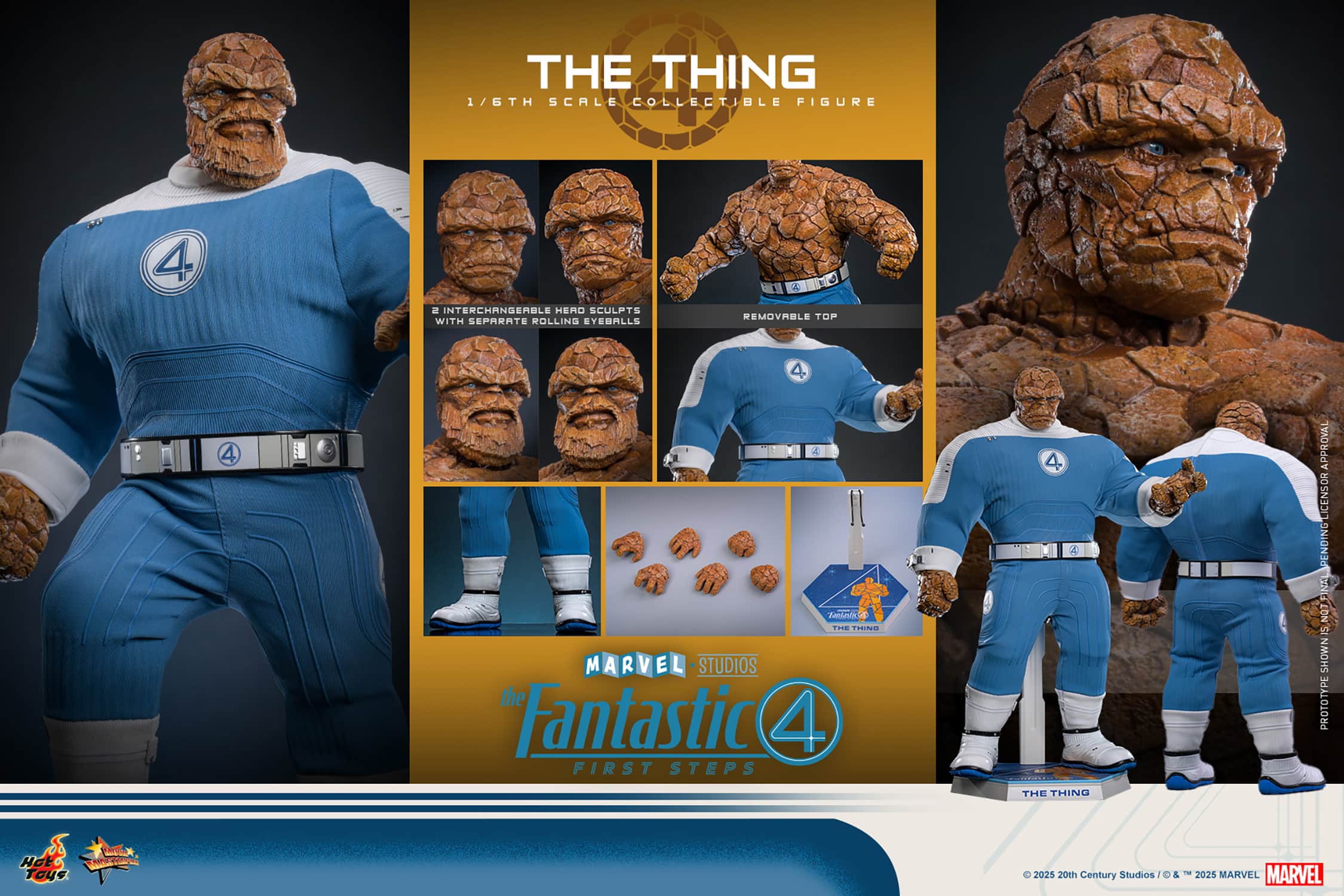 The Thing Sixth Scale Figure Fantastic Four Limited Collectible