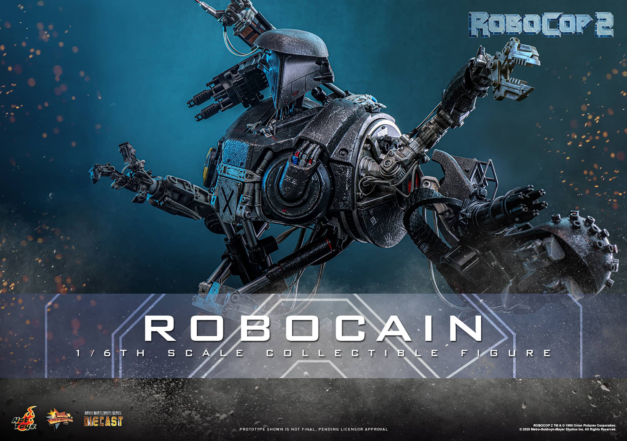 RoboCain Sixth Scale Figure RoboCop 2 Limited Collectible