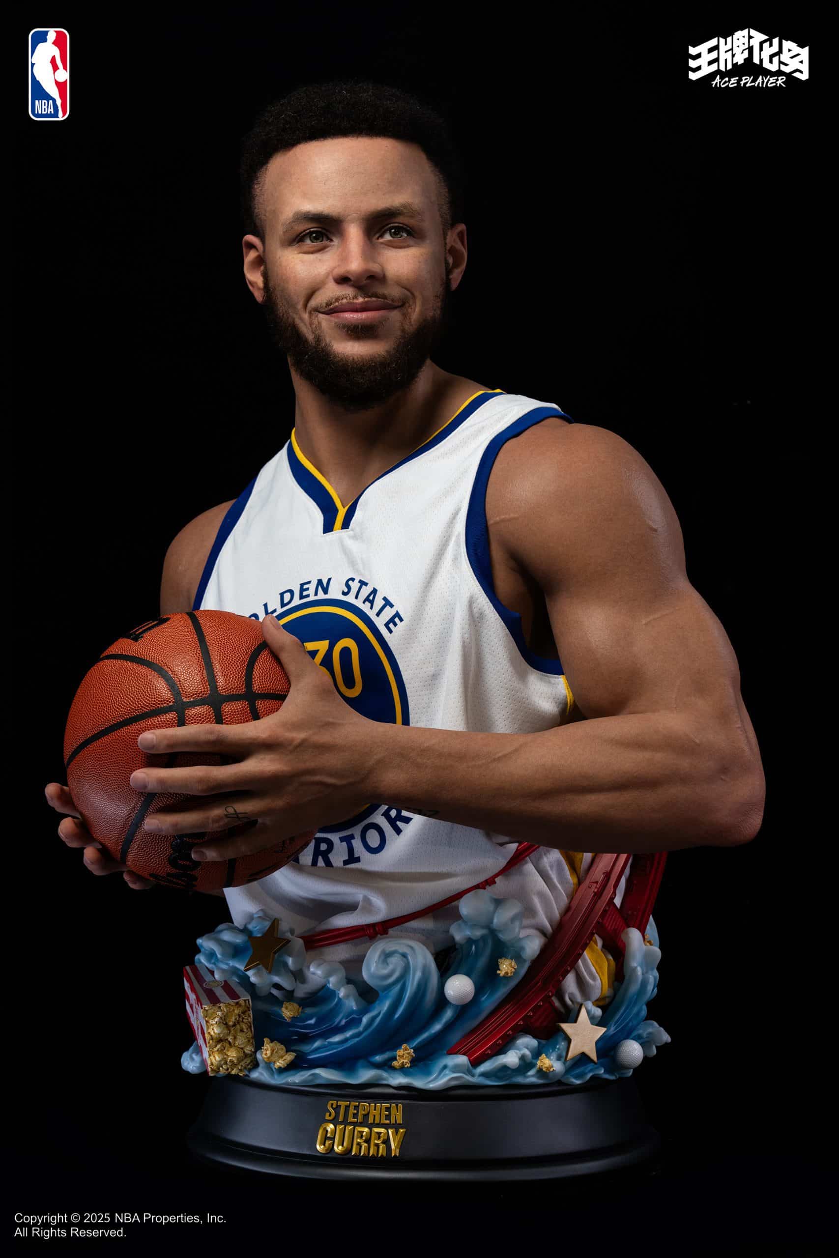 Stephen Steph Curry Life-Size Bust 1:1 Scale NBA Limited Silicone Collectible