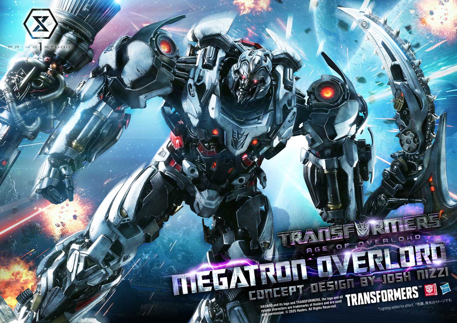 Overlord Megatron Statue Transformers Concept Art By Josh Nizzi