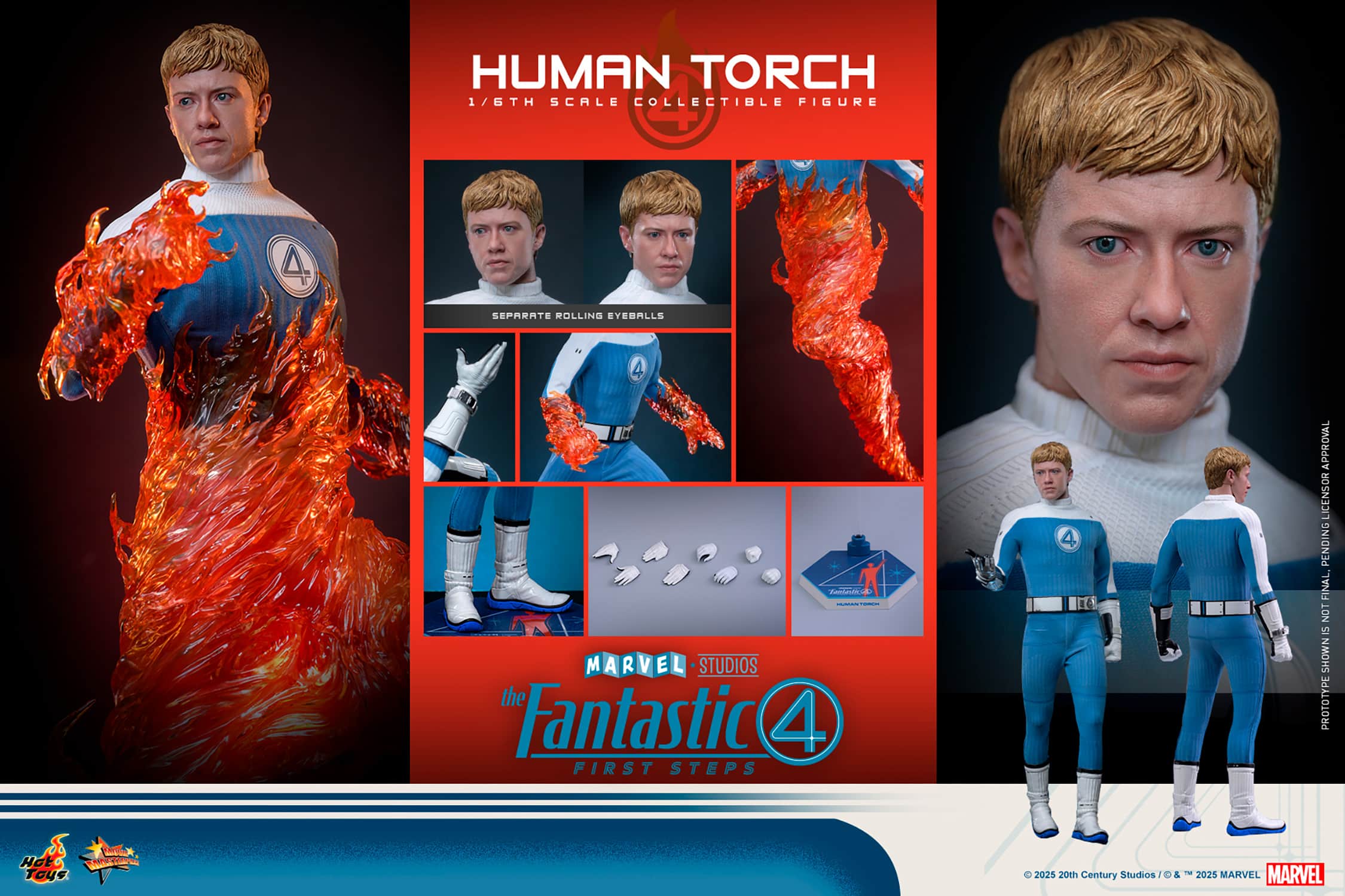The Human Torch Sixth Scale Figure Fantastic Four Limited Collectible