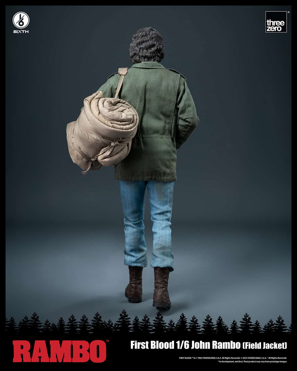 John Rambo Sixth Scale Figure Field Jacket Variant First Blood Limited Collectible