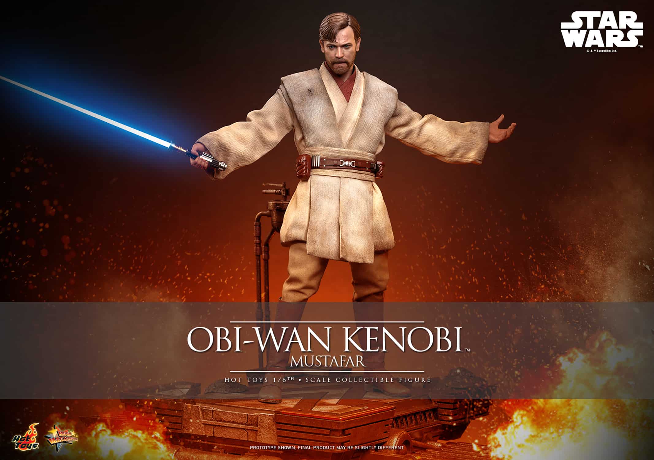Obi-Wan Kenobi Mustafar Sixth Scale Figure Star Wars Limited Collectible