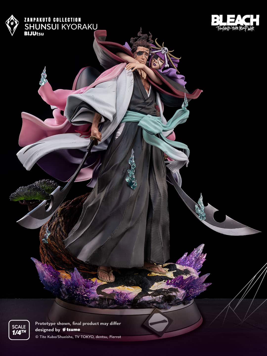 Shunsui Kyoraku Statue BIJUtsu BLEACH Zanpakuto Collection