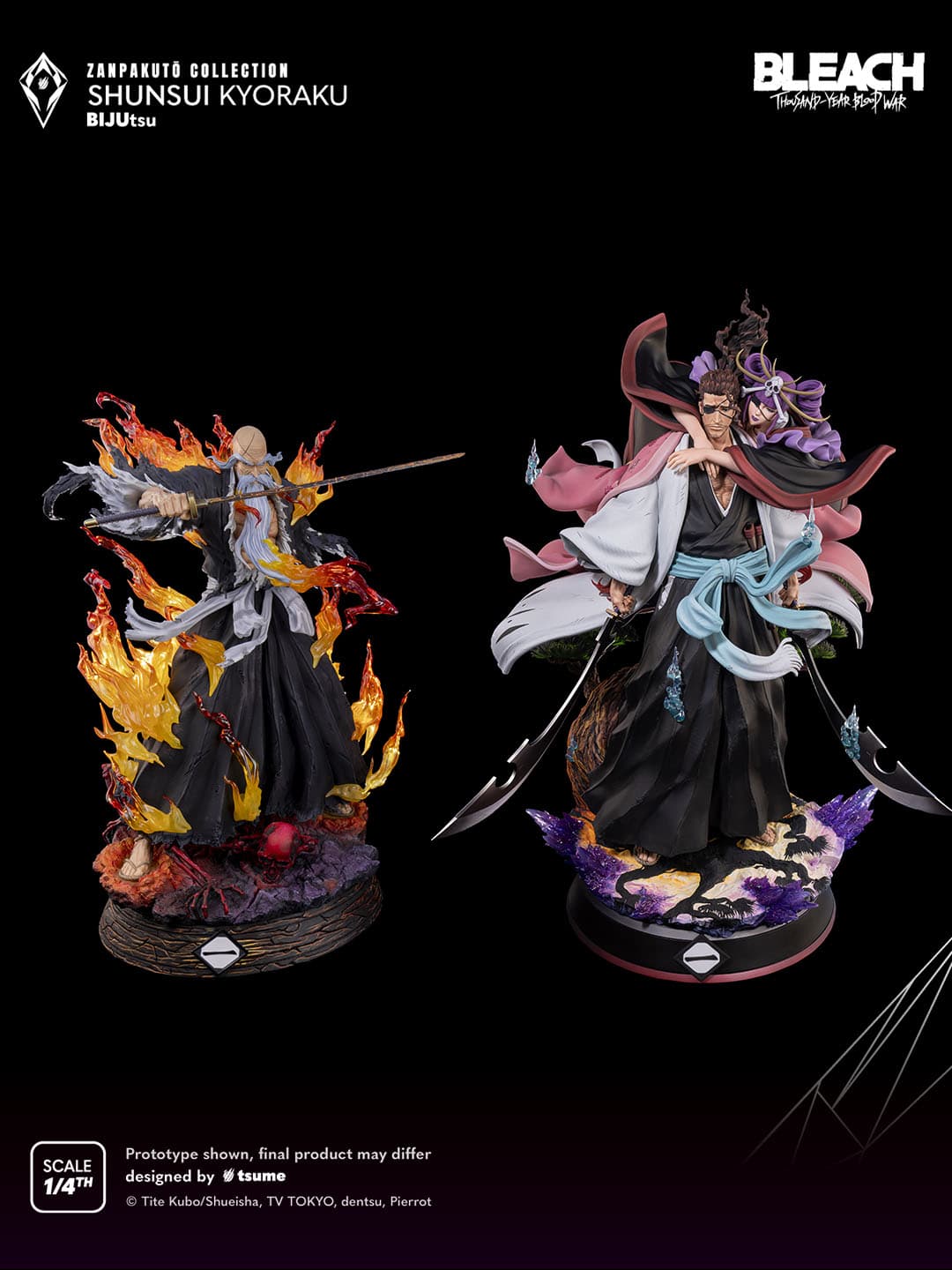 Shunsui Kyoraku Statue BIJUtsu BLEACH Zanpakuto Collection