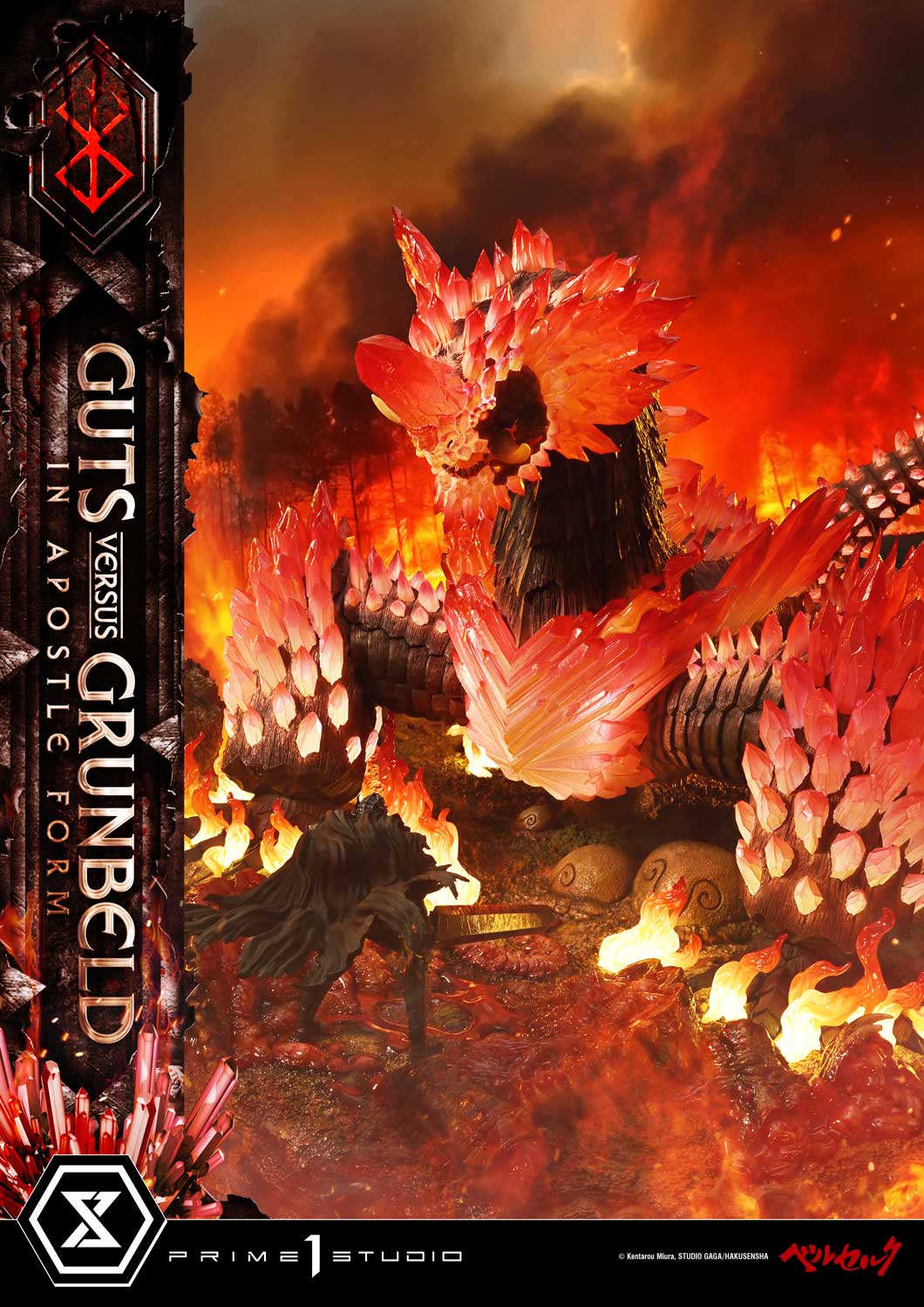 a14_UDMBR-02_34 Guts Versus Grunbeld In Apostle Form Statue BERSERK Limited Collectible