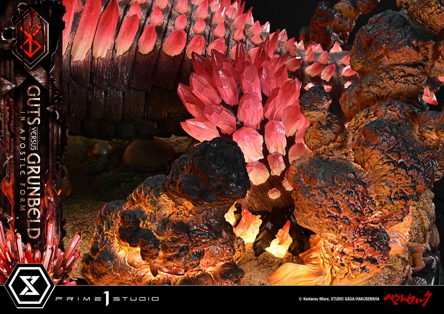 b12_UDMBR-02_22 Guts Versus Grunbeld In Apostle Form Statue BERSERK Limited Collectible