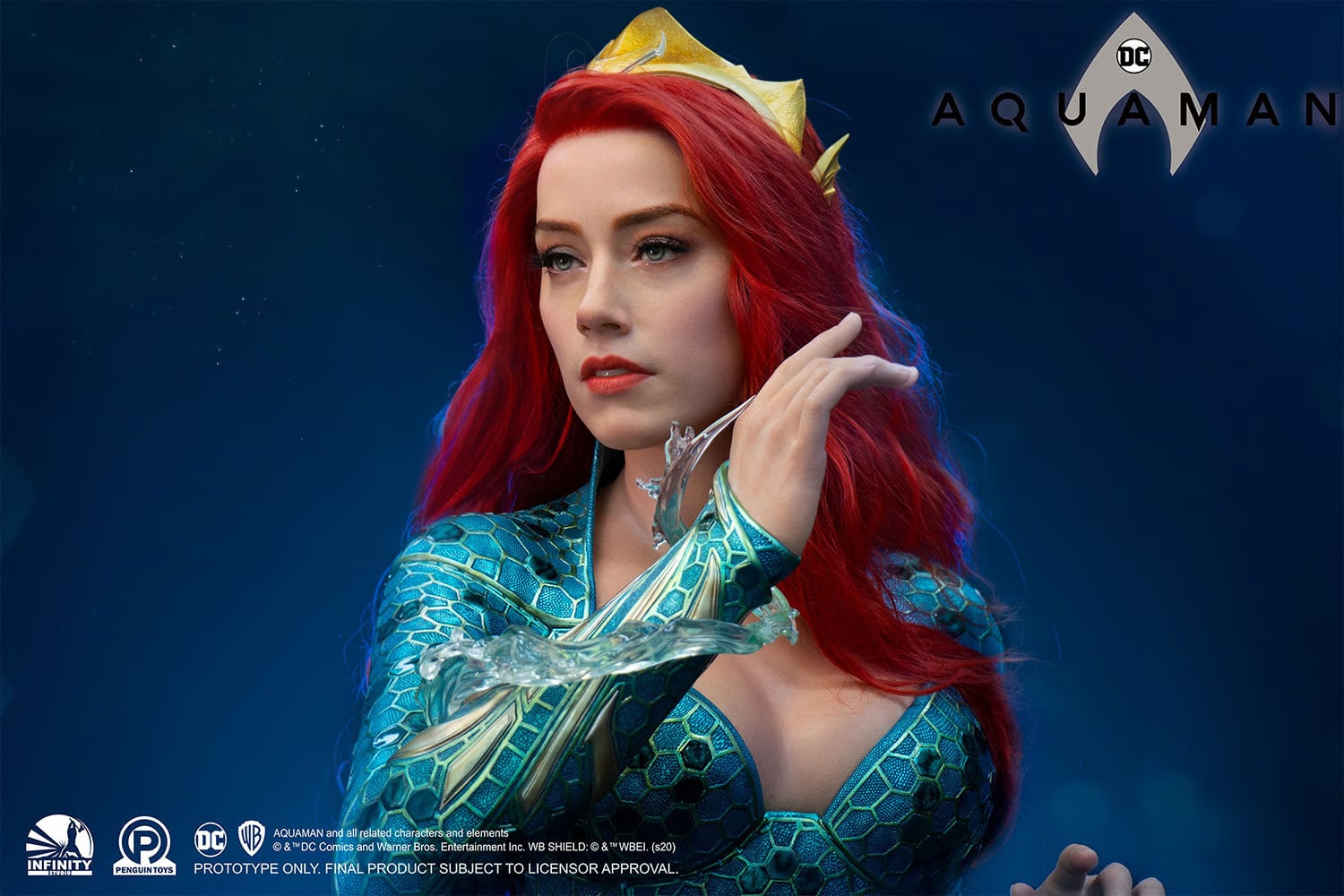 Mera Life-Size Bust Aquaman Limited Collectible