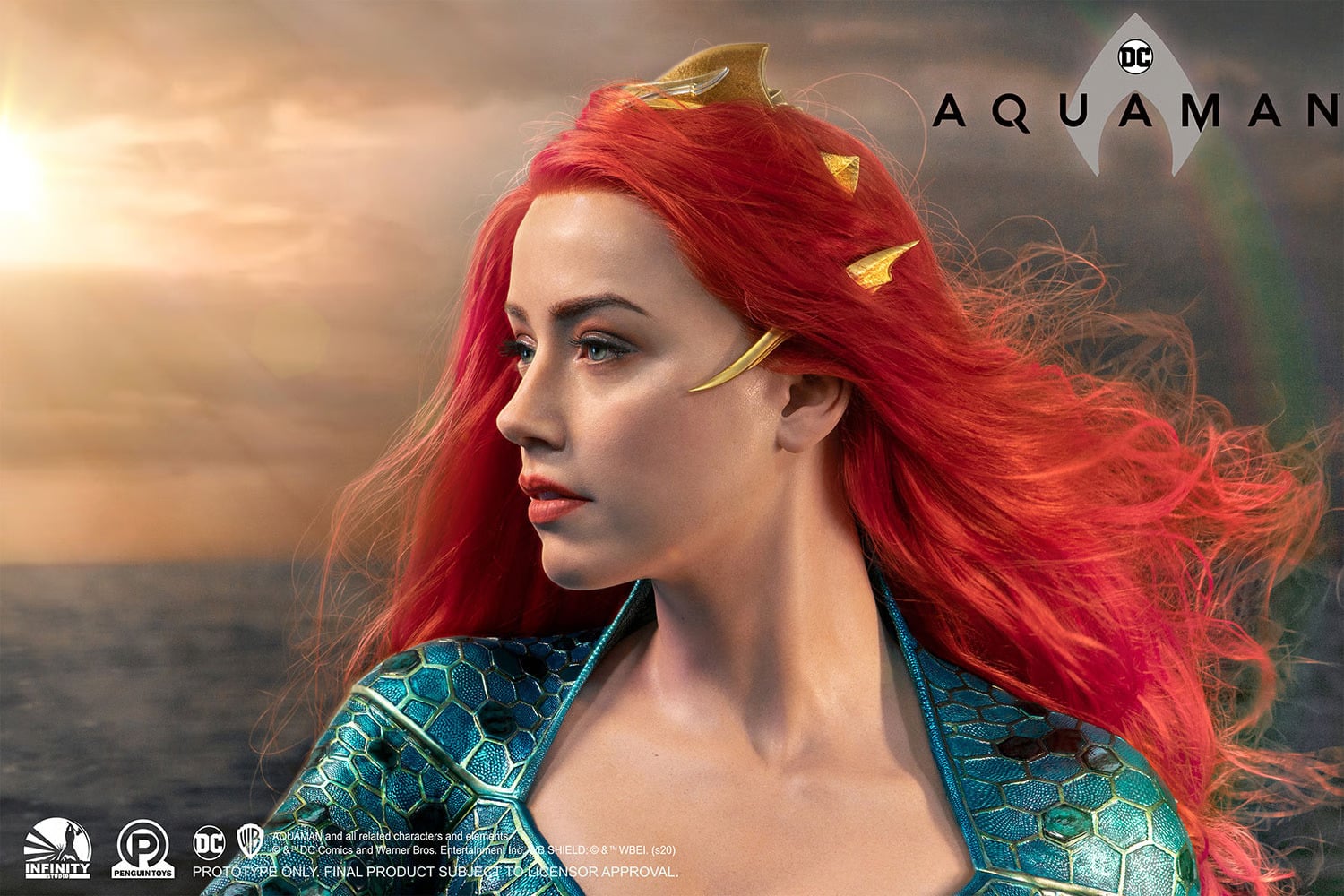 Mera Life-Size Bust Aquaman Limited Collectible