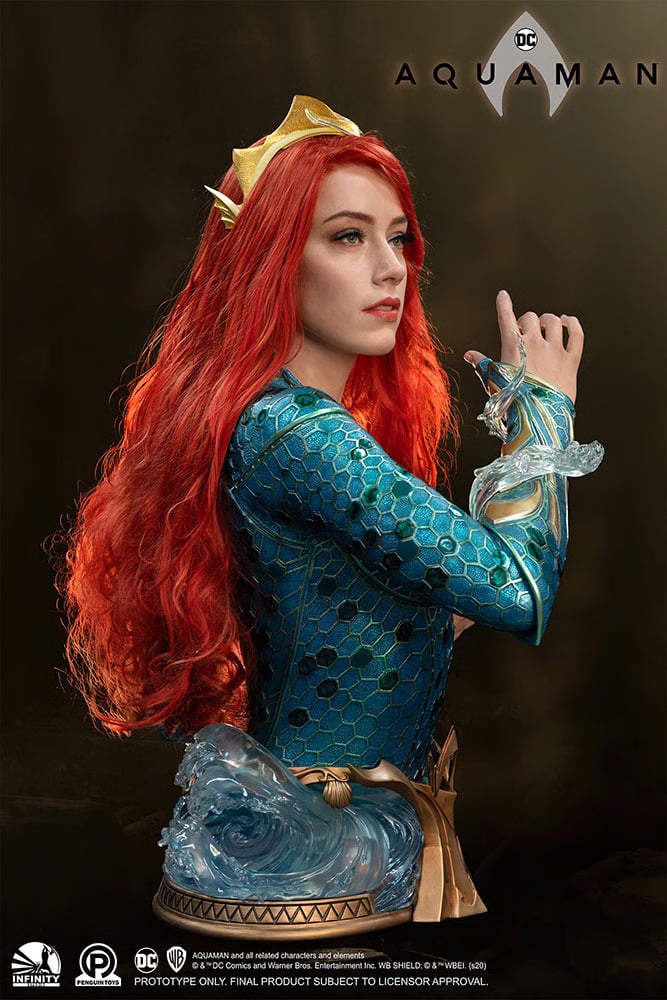 Mera Life-Size Bust Aquaman Limited Collectible