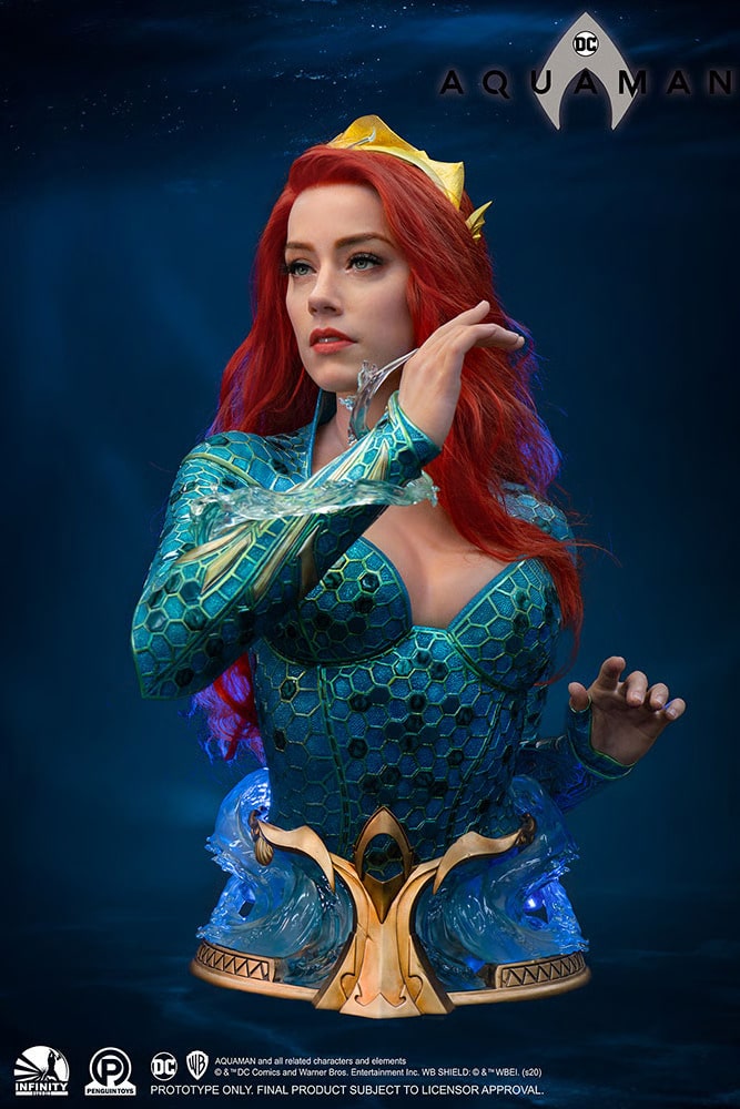 Mera Life-Size Bust Aquaman Limited Collectible