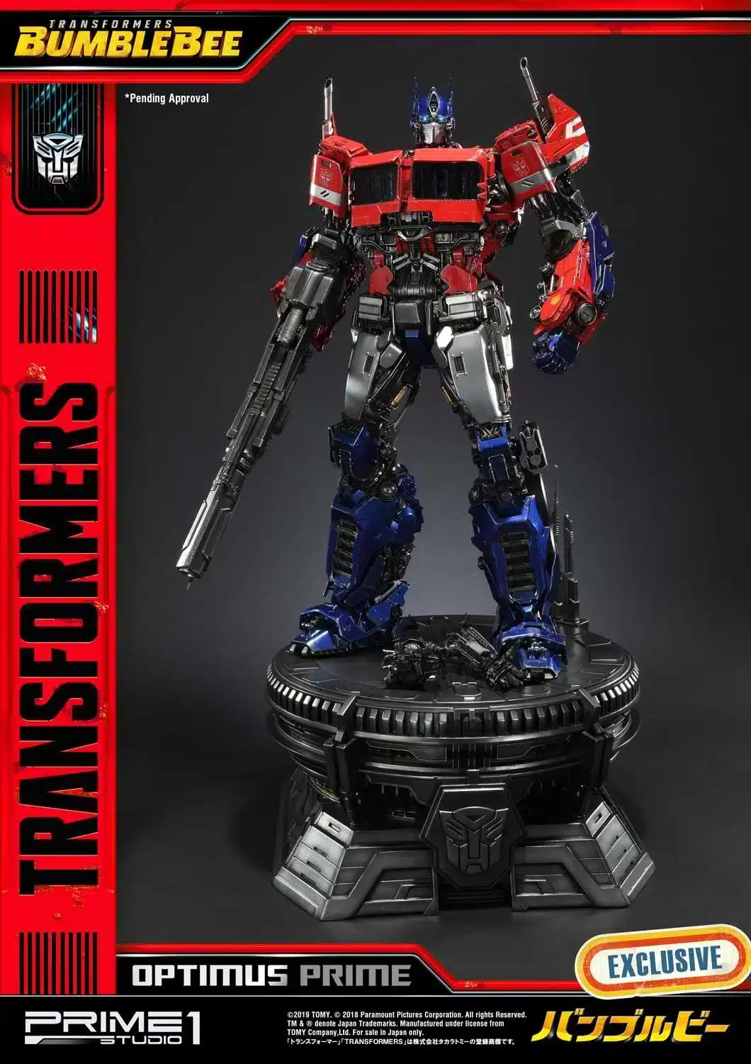 Optimus Prime Statue Transformers Bumblebee Film Limited Collectible Exclusive Edition