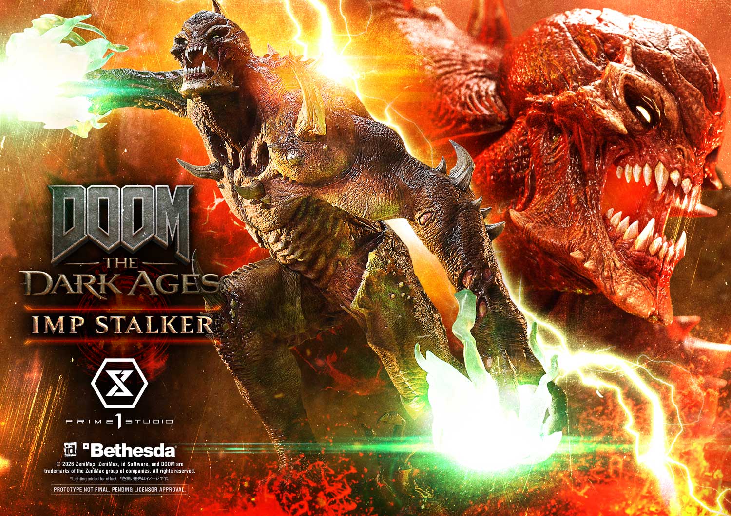 Imp Stalker Statue Doom: The Dark Ages Limited Collectible
