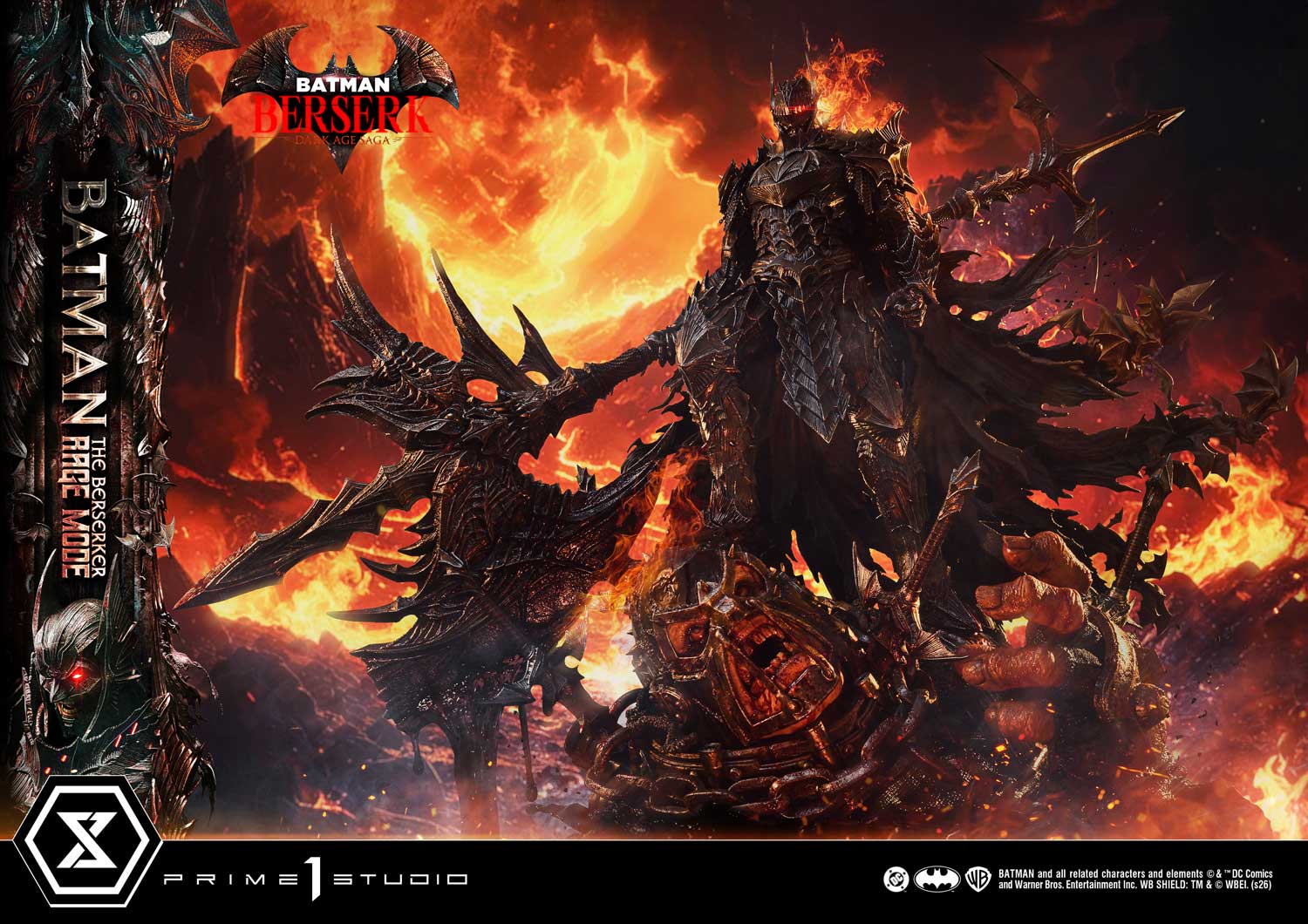 Batman: The Berserker Rage Mode Statue Limited Batman X BERSERK Collaboration Collectible