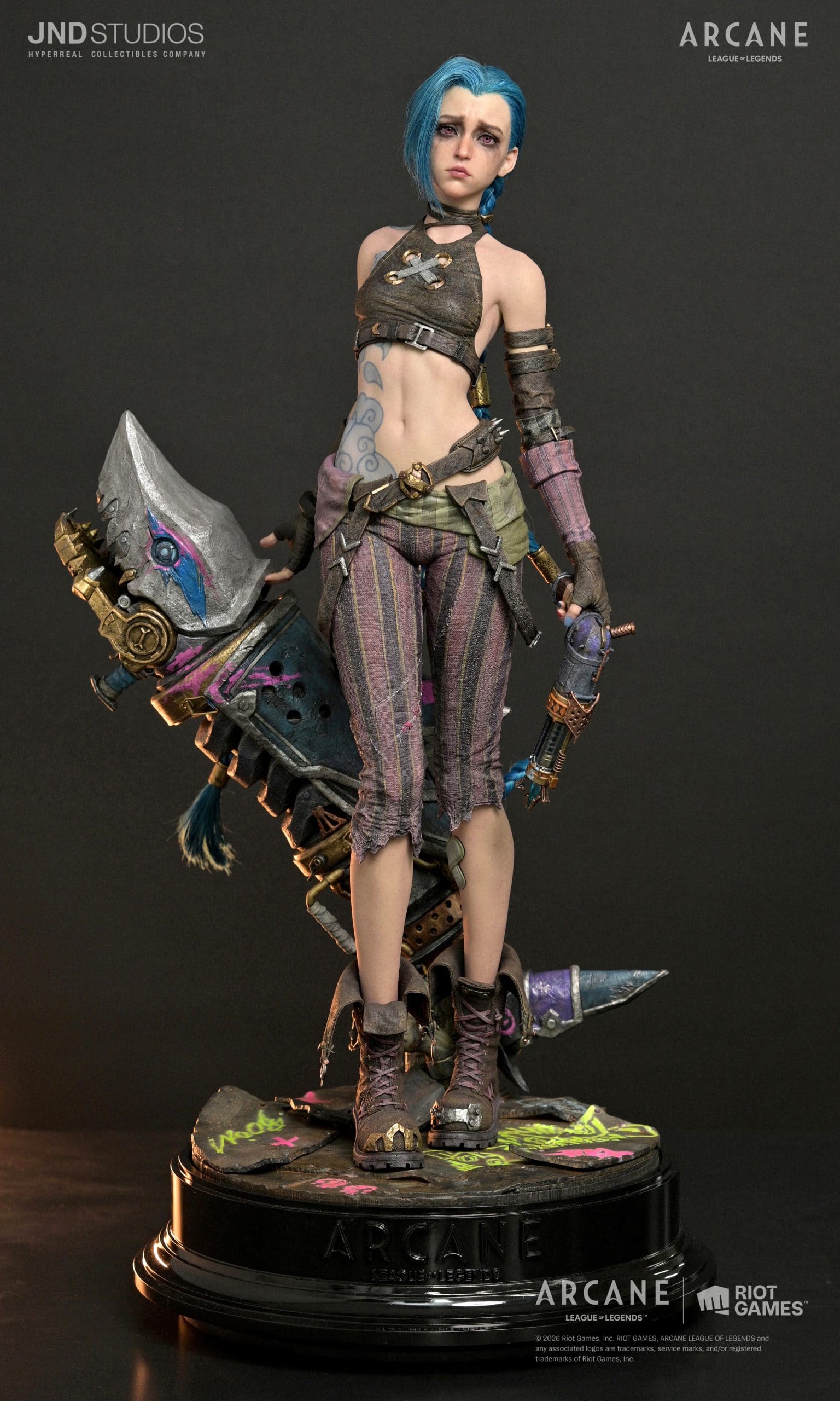 Jinx Statue ARCANE: League Of Legends 1:3 Scale Hyperrealistic Limited Collectible