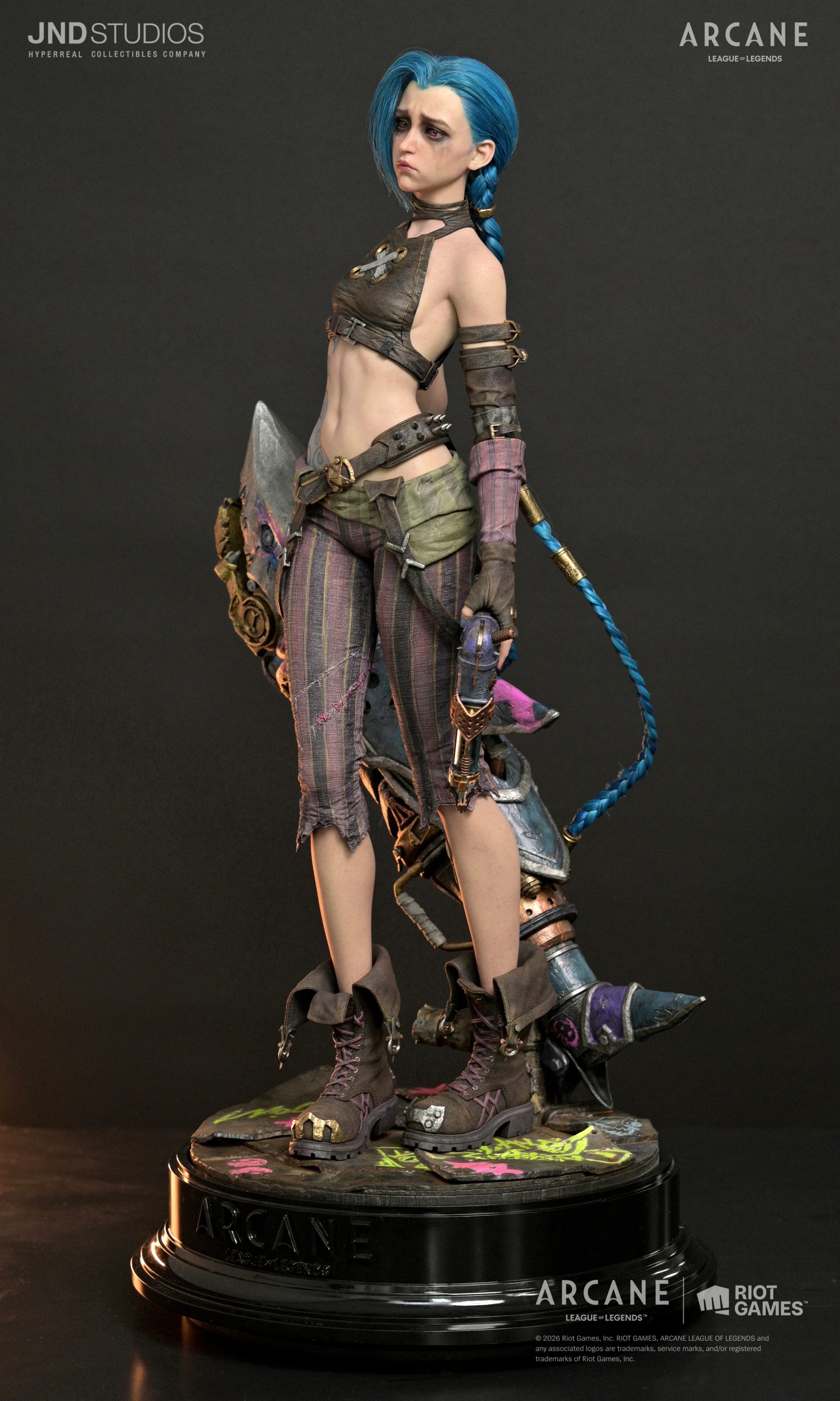 Jinx Statue ARCANE: League Of Legends 1:3 Scale Hyperrealistic Limited Collectible