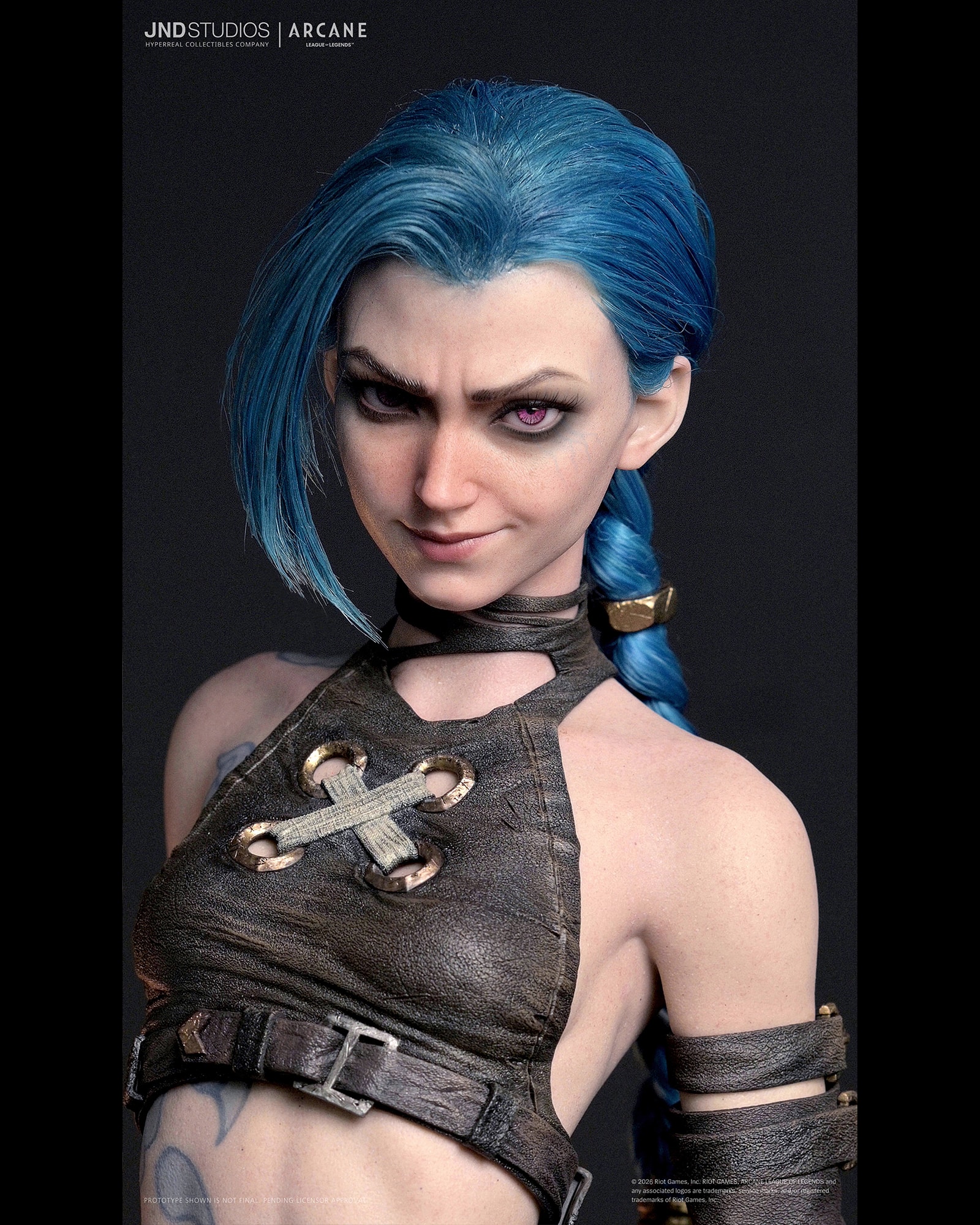 Jinx Statue ARCANE: League Of Legends 1:3 Scale Hyperrealistic Limited Collectible