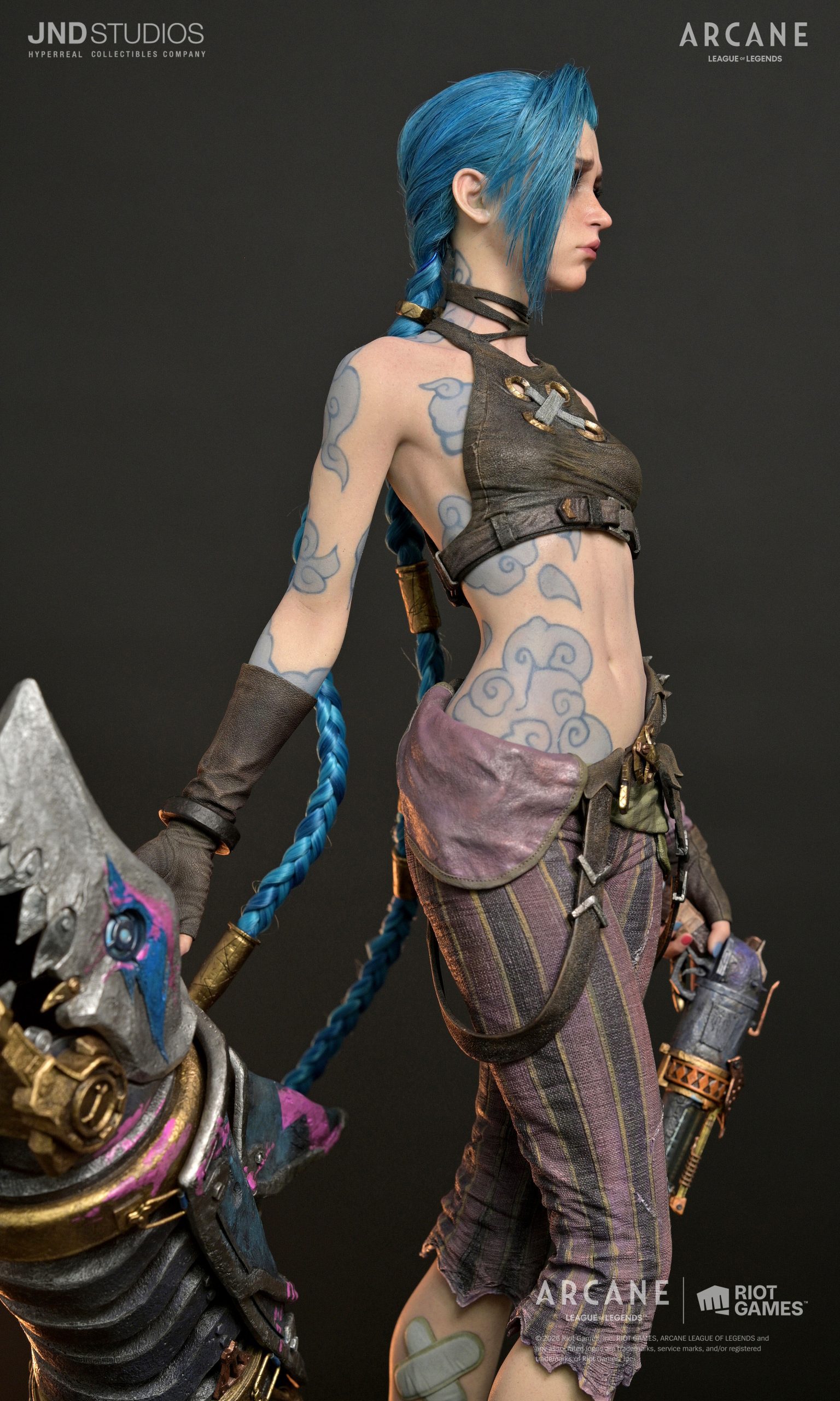 Jinx Statue ARCANE: League Of Legends 1:3 Scale Hyperrealistic Limited Collectible