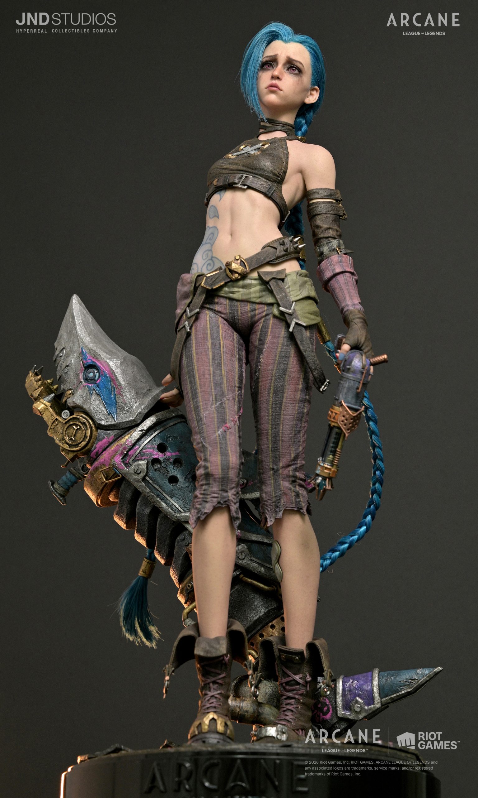 Jinx Statue ARCANE: League Of Legends 1:3 Scale Hyperrealistic Limited Collectible