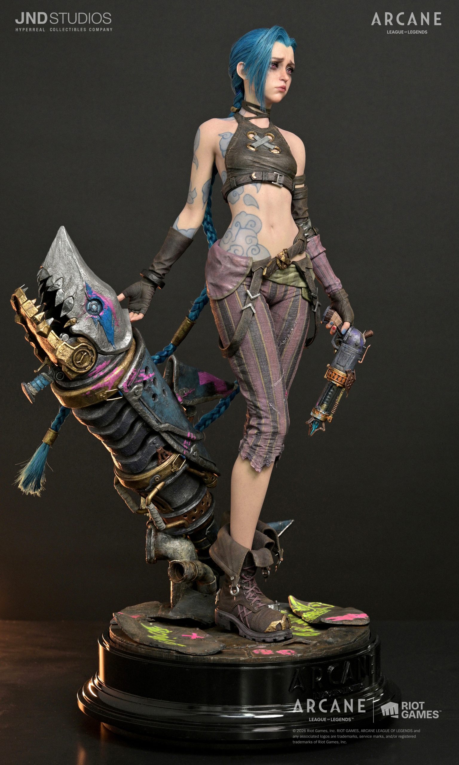 Jinx Statue ARCANE: League Of Legends 1:3 Scale Hyperrealistic Limited Collectible