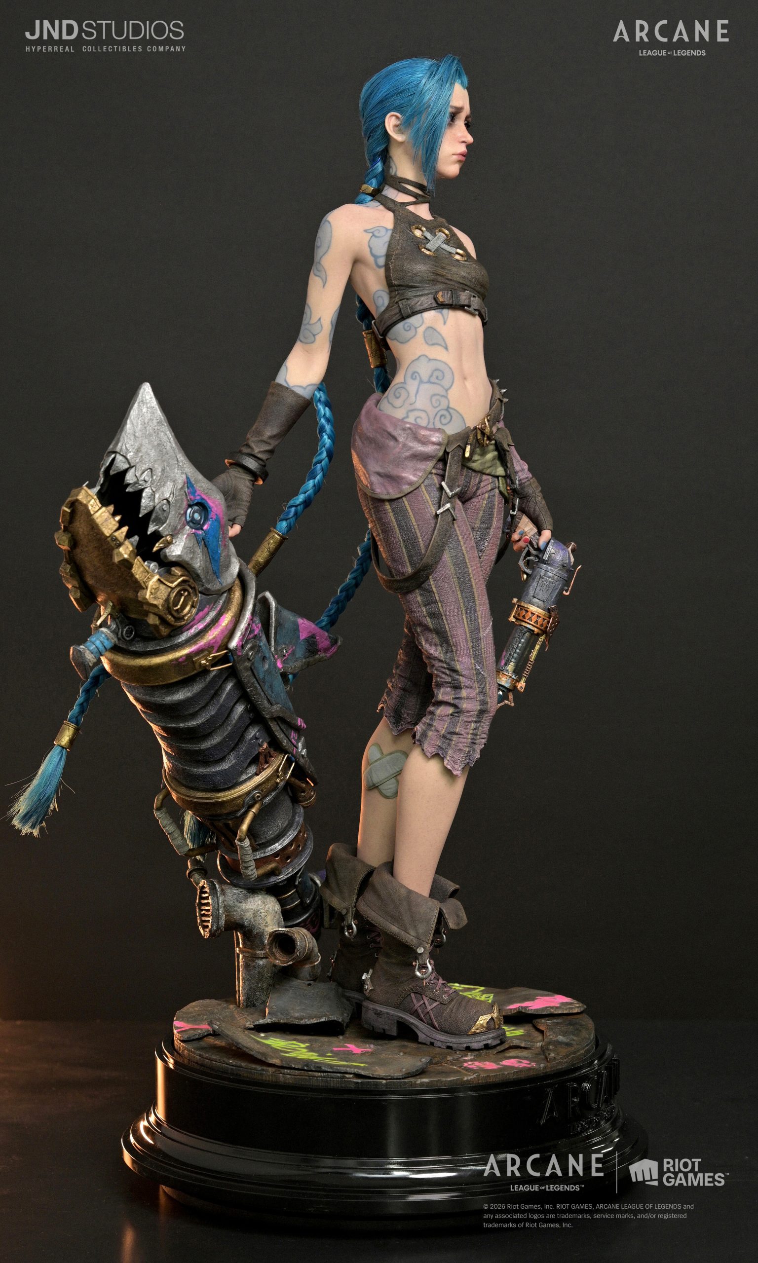 Jinx Statue ARCANE: League Of Legends 1:3 Scale Hyperrealistic Limited Collectible