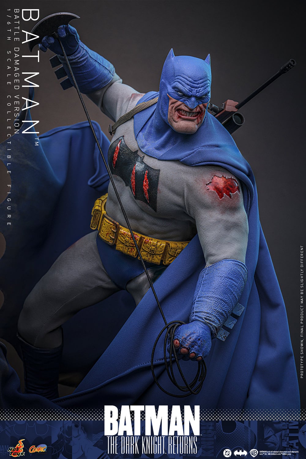 Batman: The Dark Knight Returns Battle Damaged Sixth Scale Figure DC Limited Collectible