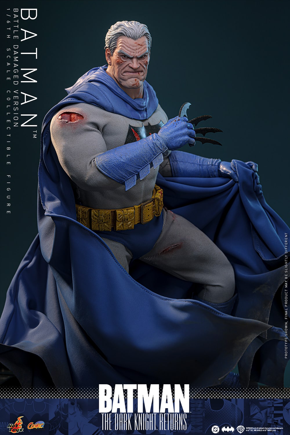 Batman: The Dark Knight Returns Battle Damaged Sixth Scale Figure DC Limited Collectible