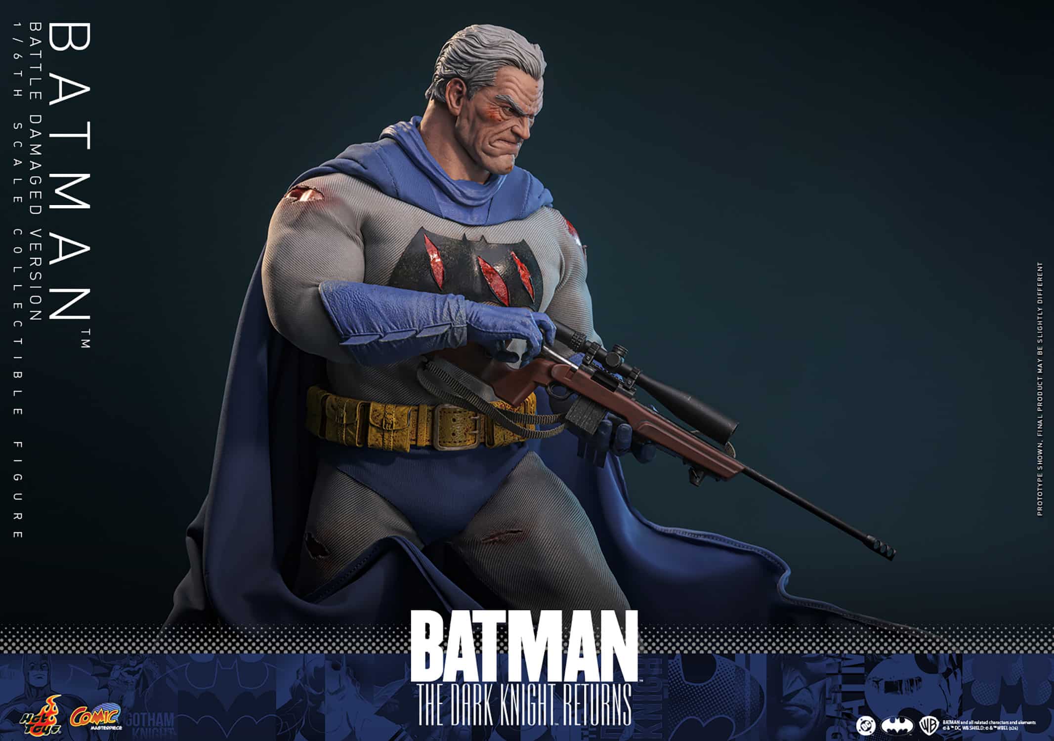 Batman: The Dark Knight Returns Battle Damaged Sixth Scale Figure DC Limited Collectible