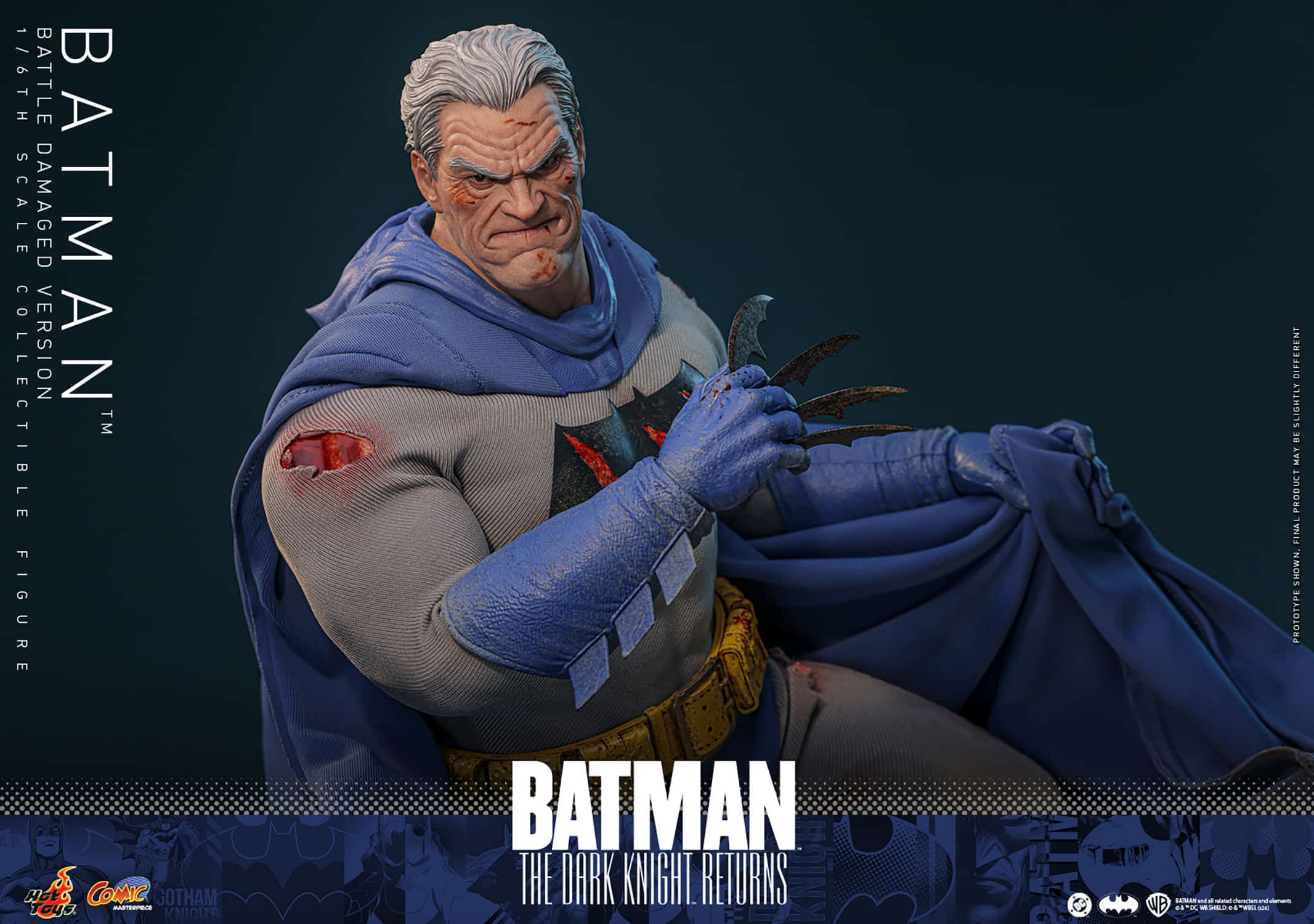 Batman: The Dark Knight Returns Battle Damaged Sixth Scale Figure DC Limited Collectible