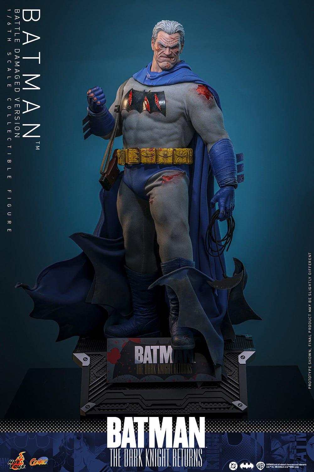Batman: The Dark Knight Returns Battle Damaged Sixth Scale Figure DC Limited Collectible