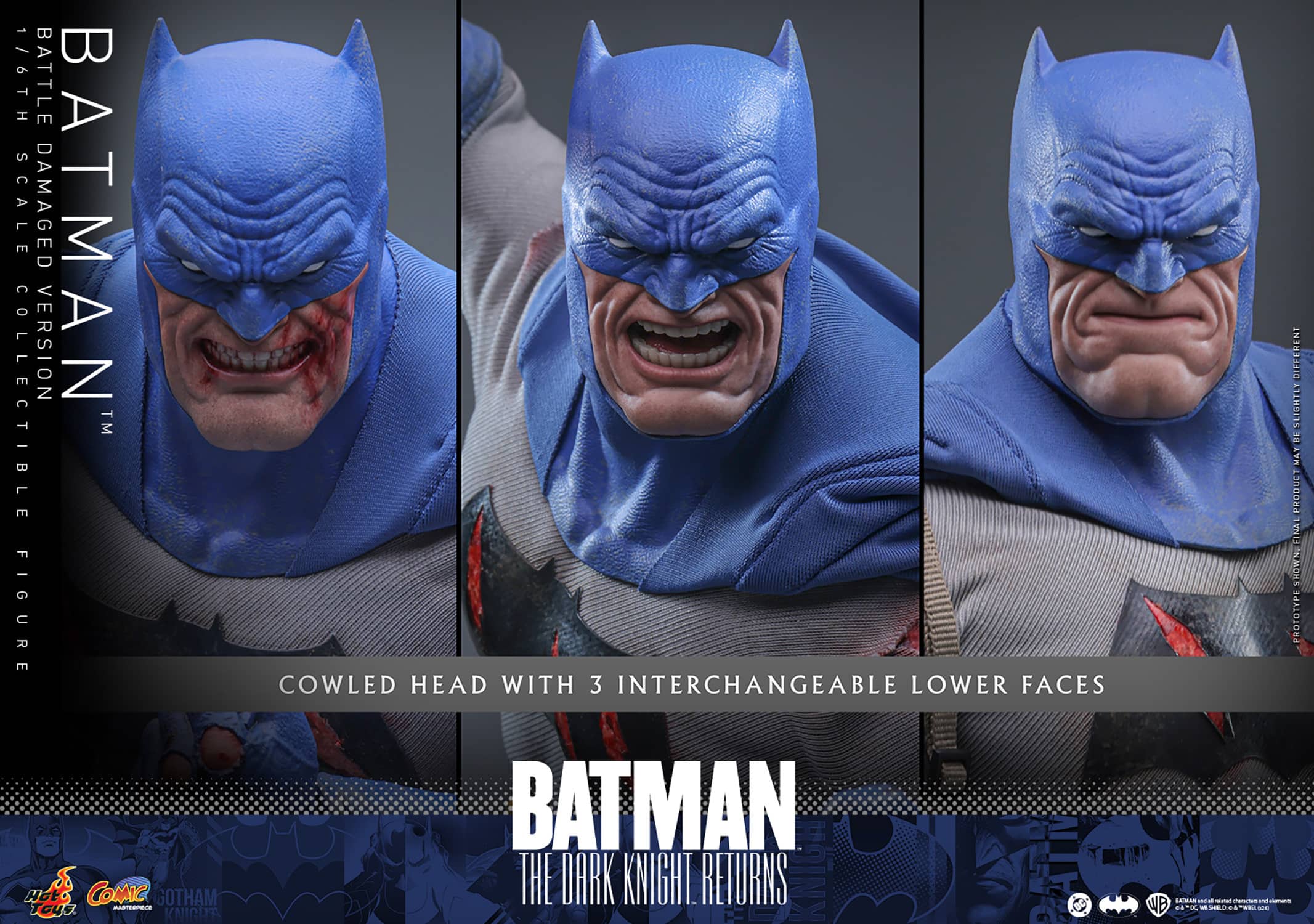 Batman: The Dark Knight Returns Battle Damaged Sixth Scale Figure DC Limited Collectible
