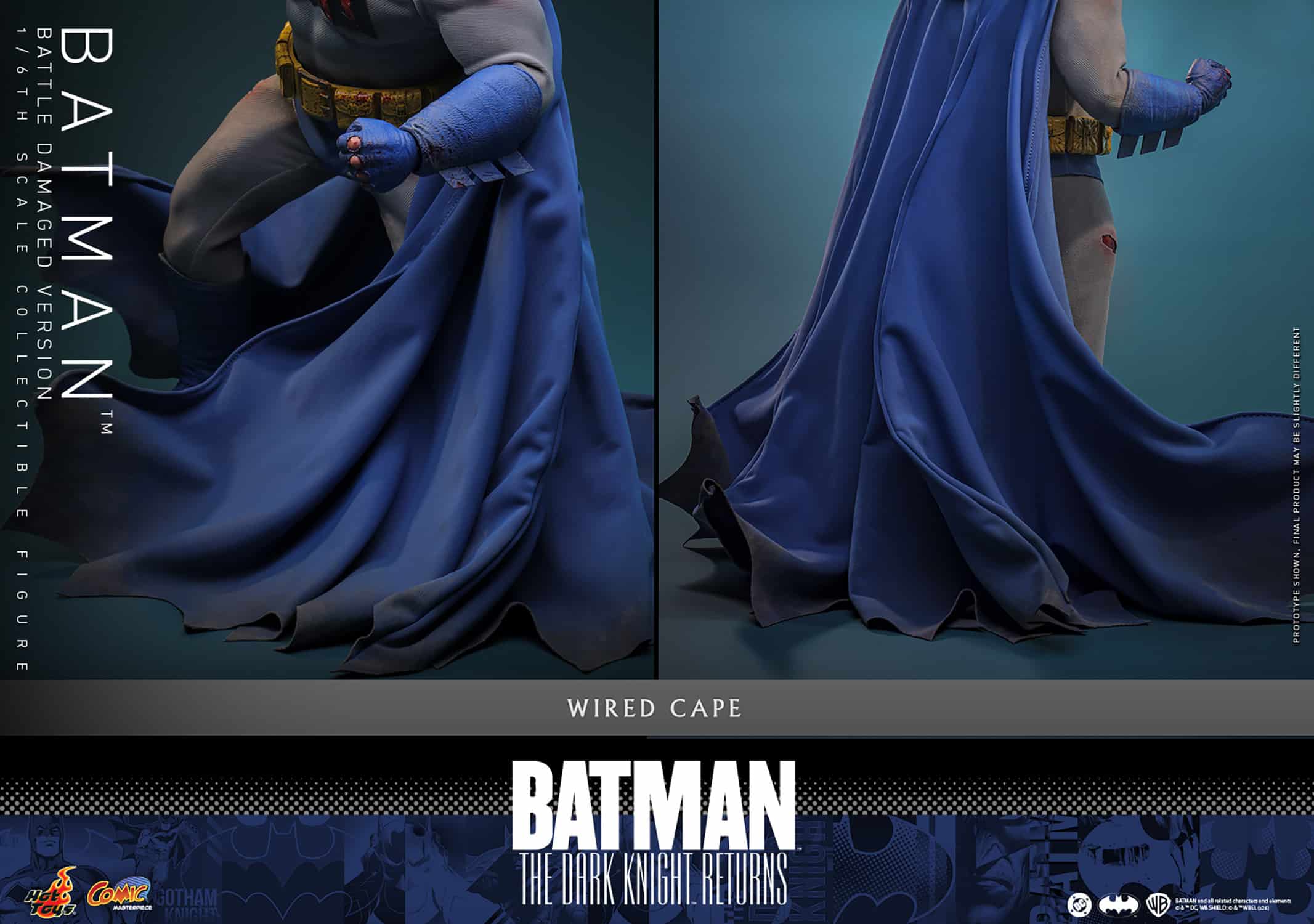 Batman: The Dark Knight Returns Battle Damaged Sixth Scale Figure DC Limited Collectible