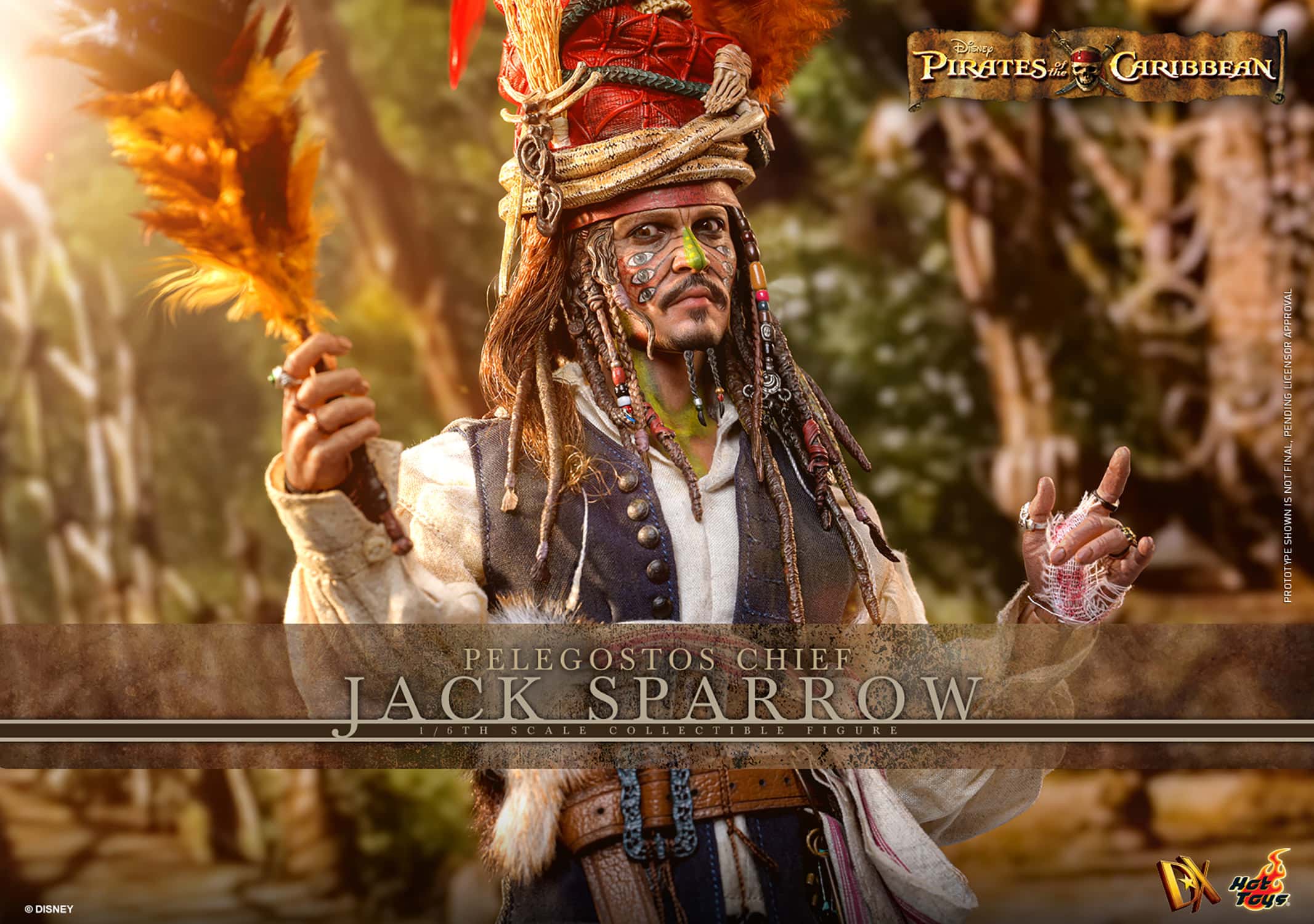 Pelegostos Chief Jack Sparrow Sixth Scale Figure Pirates Of The Caribbean Limited Collectible
