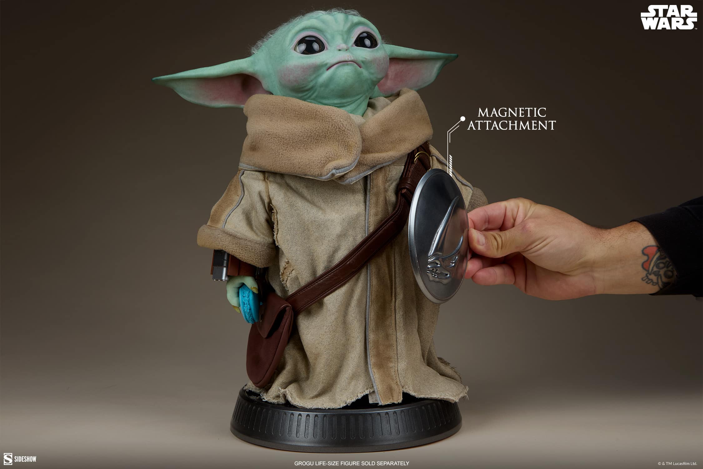 Grogu Life-Size Figure Accessories Set By Sideshow Collectibles