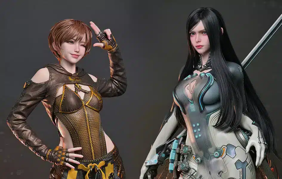 Raven and Lily Statue Dual Version 1:3 Scale Stellar Blade Hyperreal Limited Collectible