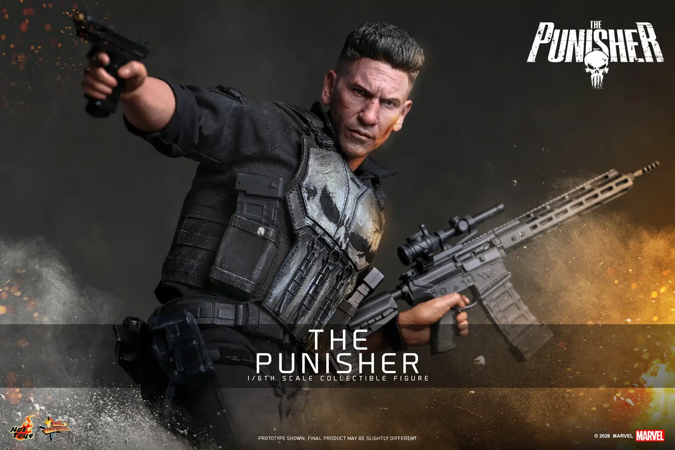Hot Toys The Punisher Sixth Scale Figure Spider-Man Brand New Day Limited Collectible