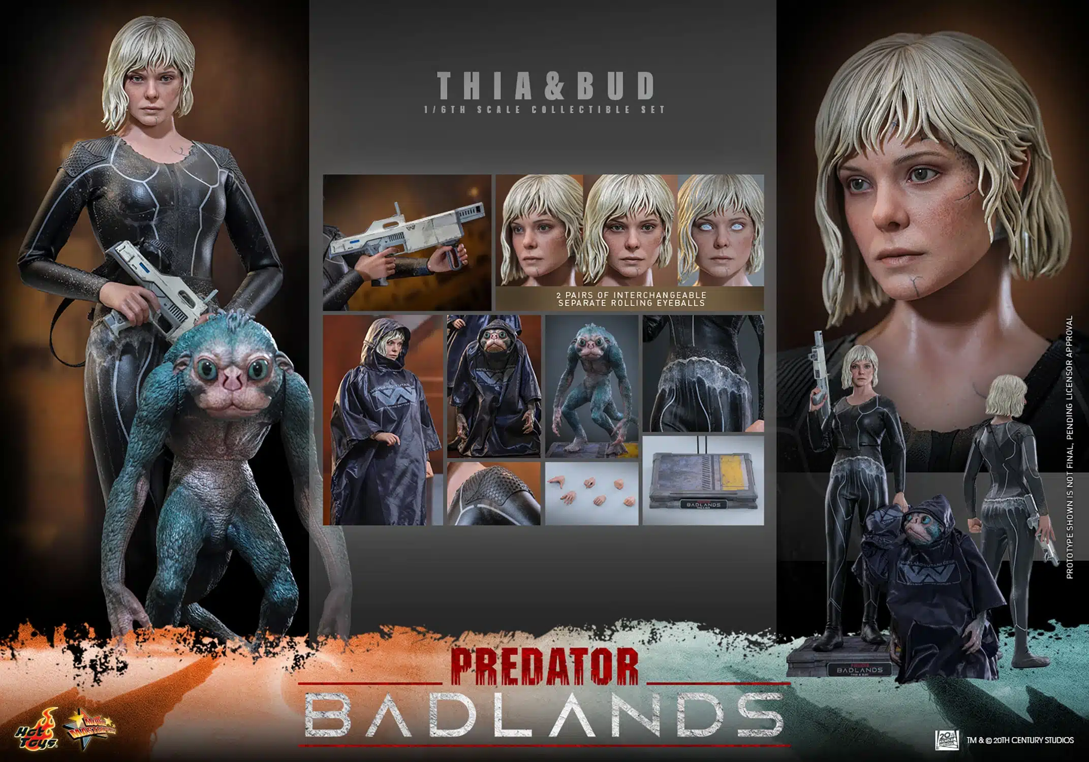 Thia & Bud Sixth Scale Figure Set Predator Badlands Limited Collectible MMS900