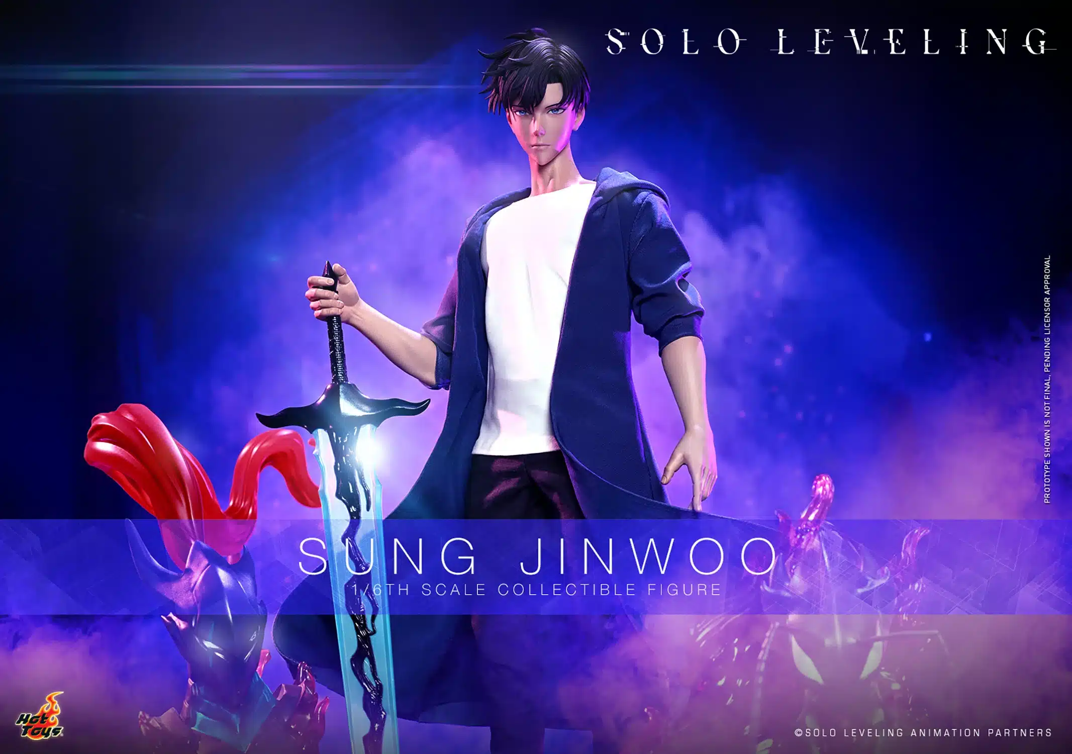 Hot Toys Sung Jinwoo Sixth Scale Figure SOLO LEVELING Limited Anime Collectible TMS193