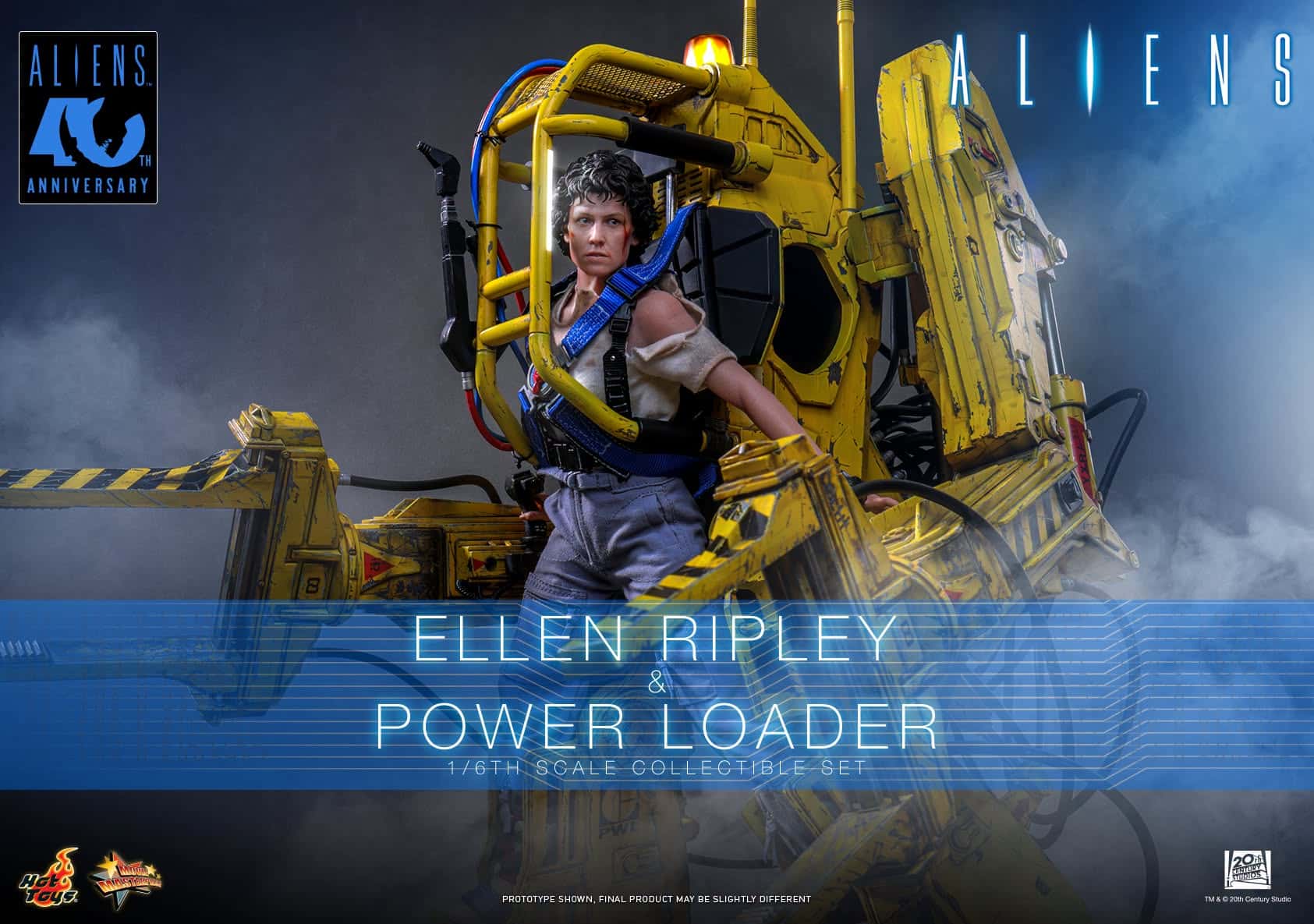 Hot Toys Ellen Ripley and Power Loader Sixth Scale Figure ALIEN Limited 1:6 Collectible MMS923