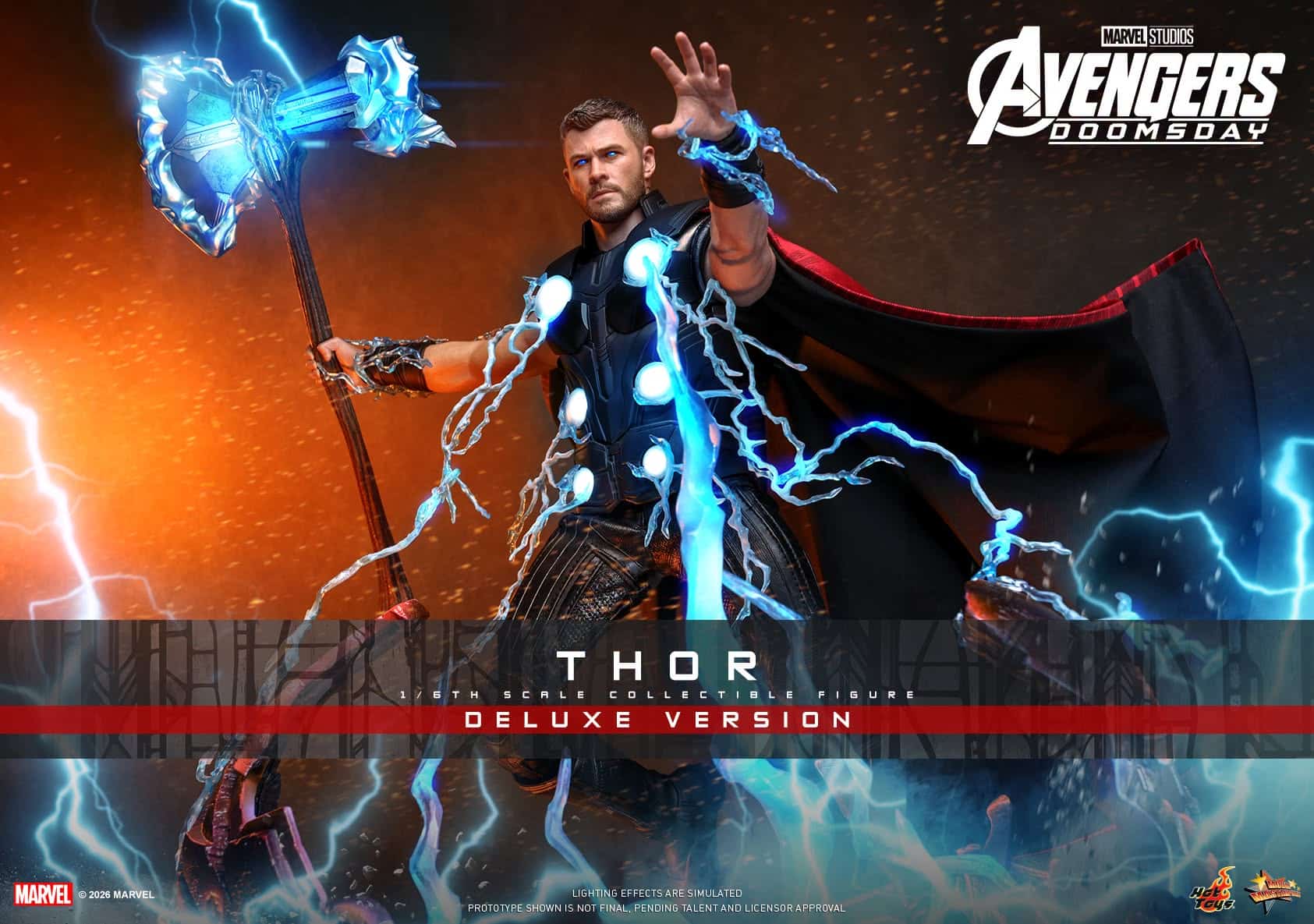 Hot Toys Thor Sixth Scale Figure Avengers: Doomsday Limited Collectible MMS919